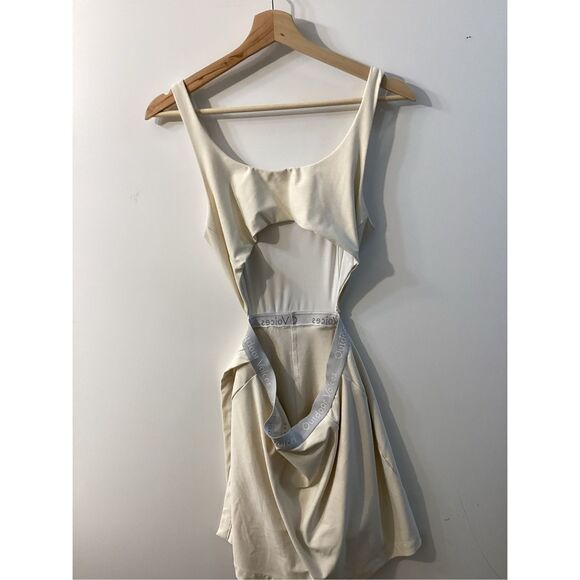 Outdoor Voices White Court Dress‎ Cutout Back Athletic Tennis Skort Dress Size M - Picture 12 of 14